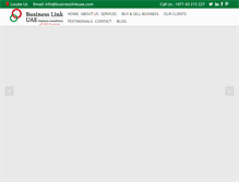 Tablet Screenshot of businesslinkuae.com